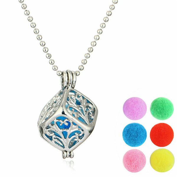 Carry Your Calm: An Essential Oil Diffuser Locket Necklace (Cube Design)