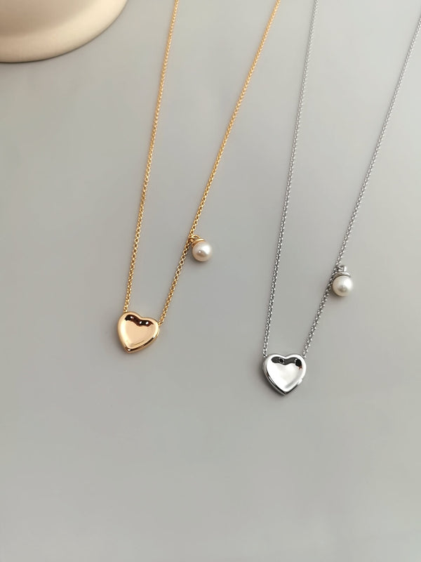 Pearl Heart Necklace